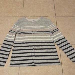 LOFT Multicolor Striped Long Sleeve Tee